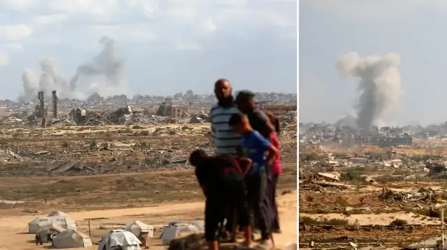 katil israilin gazzeye yonelik saldirilari havadan denizden ve karadan baskinlar duzenliyor mtG3cqQp